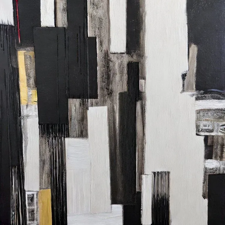 Abstract Black And White Art