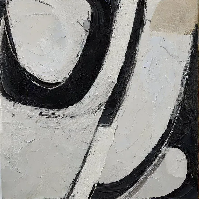 Abstract Black And White Art