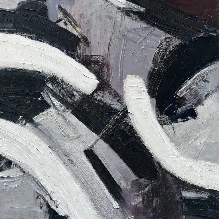 Abstract Black And White Art
