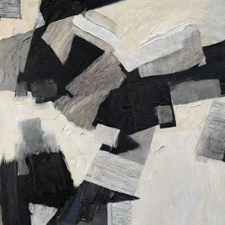 Abstract Black And White Art