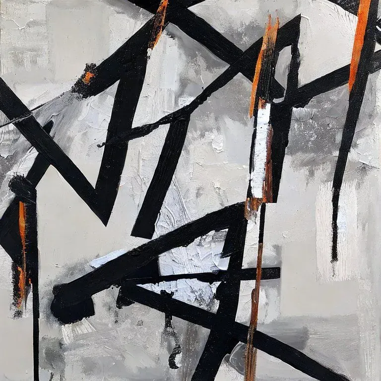 Abstract Black And White Art