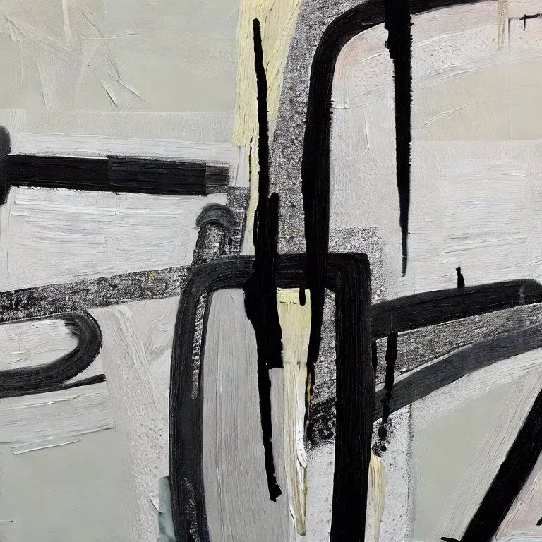 Abstract Black And White Art