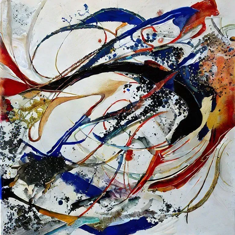 Abstract Expressive Ink Art