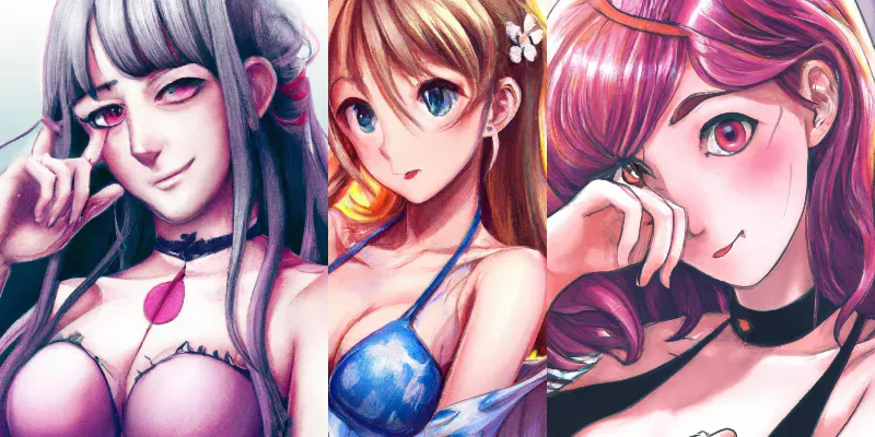 Manga Woman Pin-up Art generated by undefined