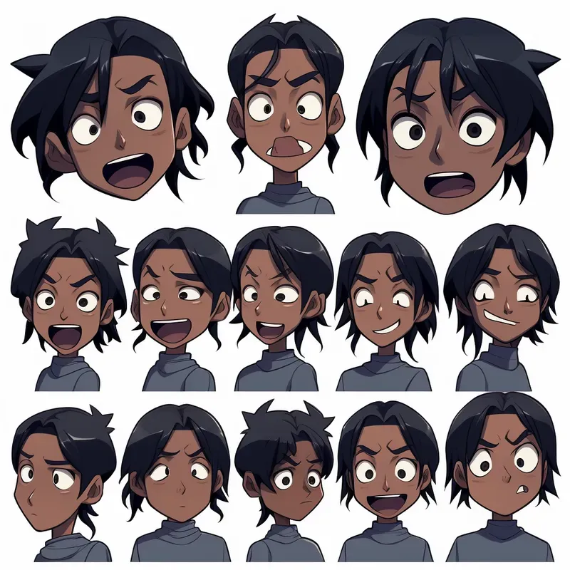 Facial Expressions Of Anime Characters