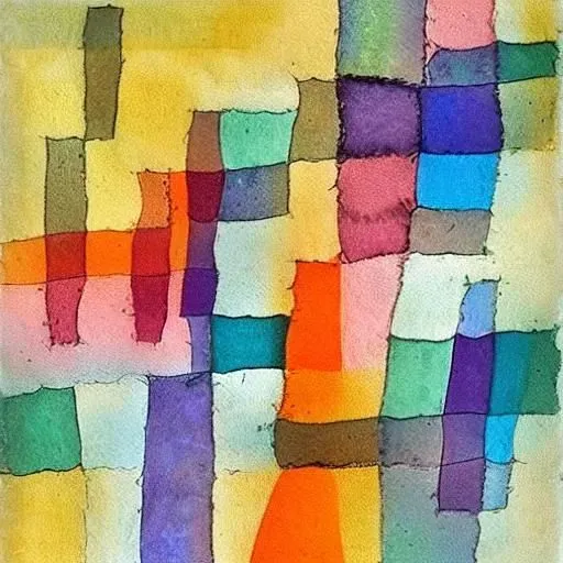 Bauhaus Style Abstract Watercolor Generator