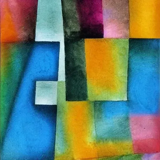 Bauhaus Style Abstract Watercolor Generator