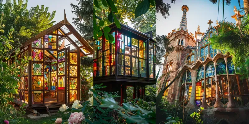 Stained Glass Buildings generated by undefined