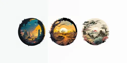 Art Sketches Of Landscapes generated by midjourney