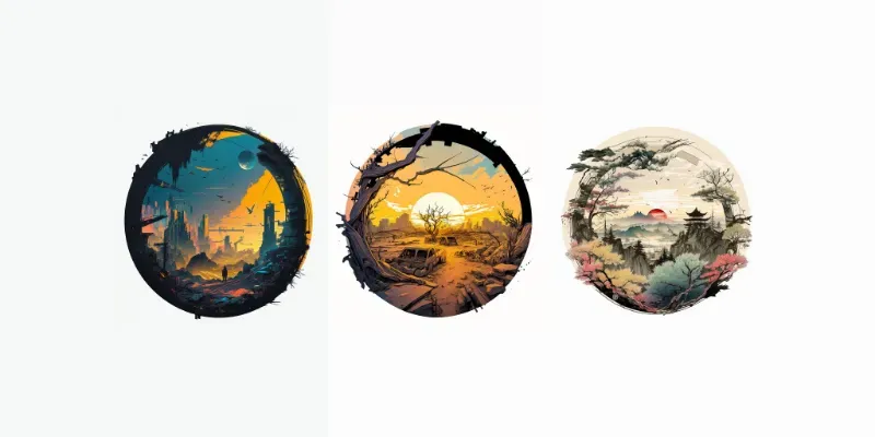 Art Sketches Of Landscapes generated by undefined