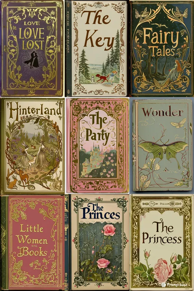 Vintage Fairytale Book Covers