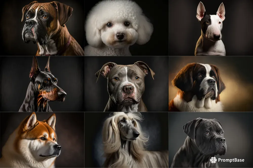 Dog Breed Studio Portraits