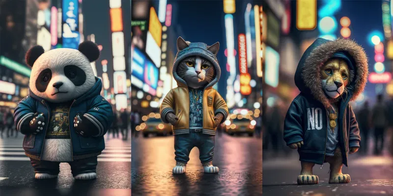 Stylish Animals generated by undefined