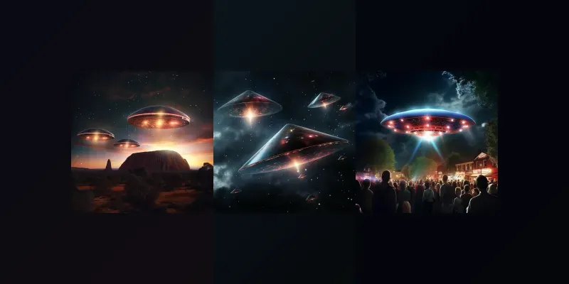 Flying Saucers Ufo Invasion Realistic generated by undefined