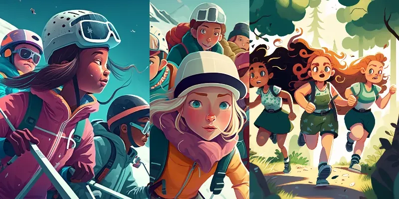 Childrens Storybook Illustrations generated by undefined