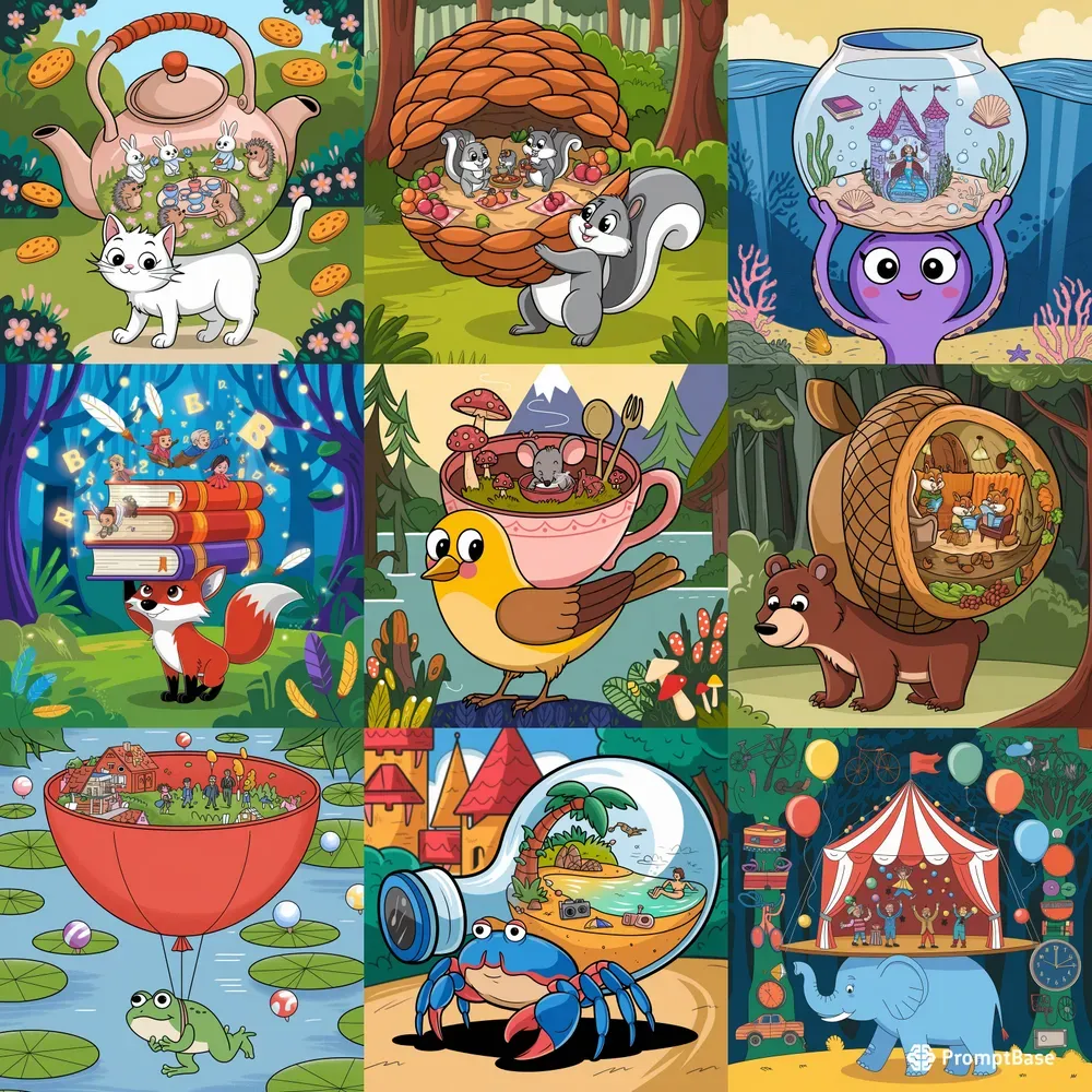 Character Carry Quest Illustrations