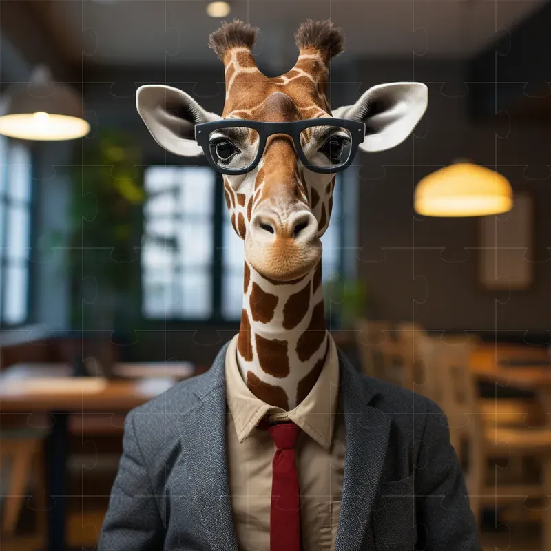 Realistic Animals Wearing Glasses