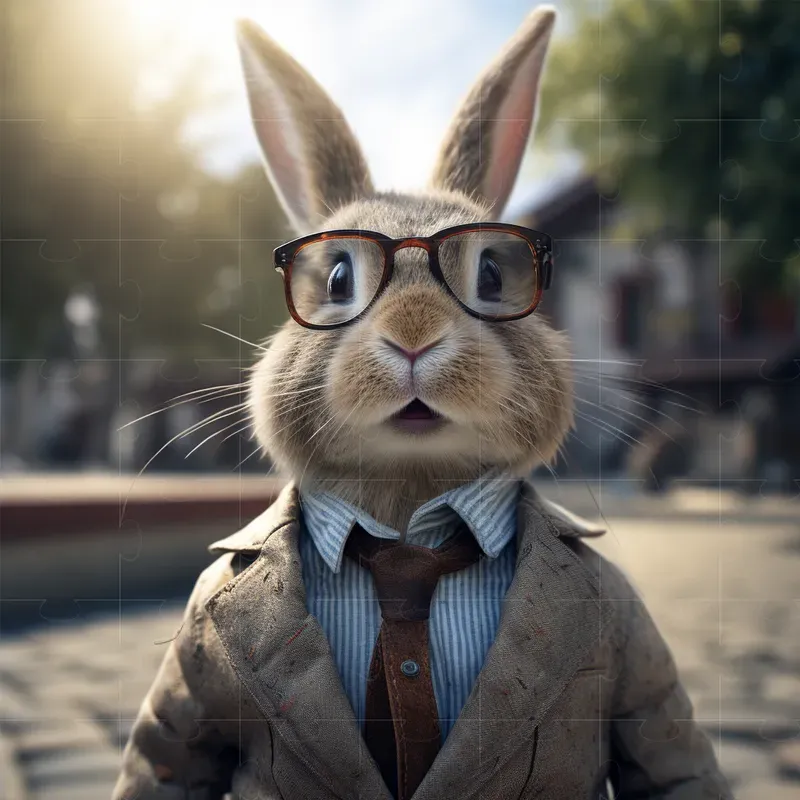 Realistic Animals Wearing Glasses