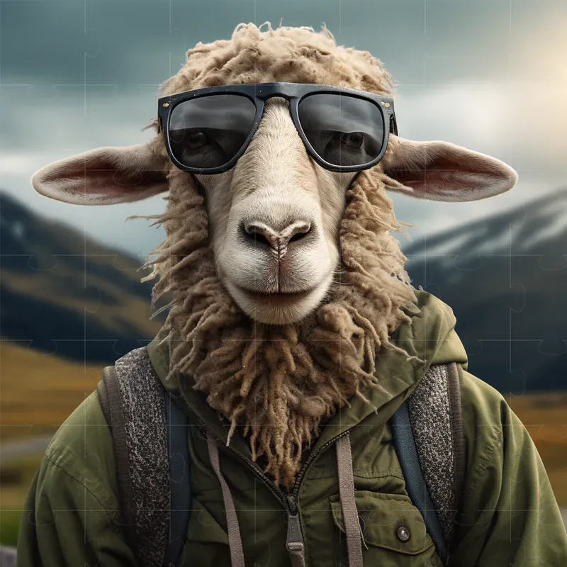 Realistic Animals Wearing Glasses