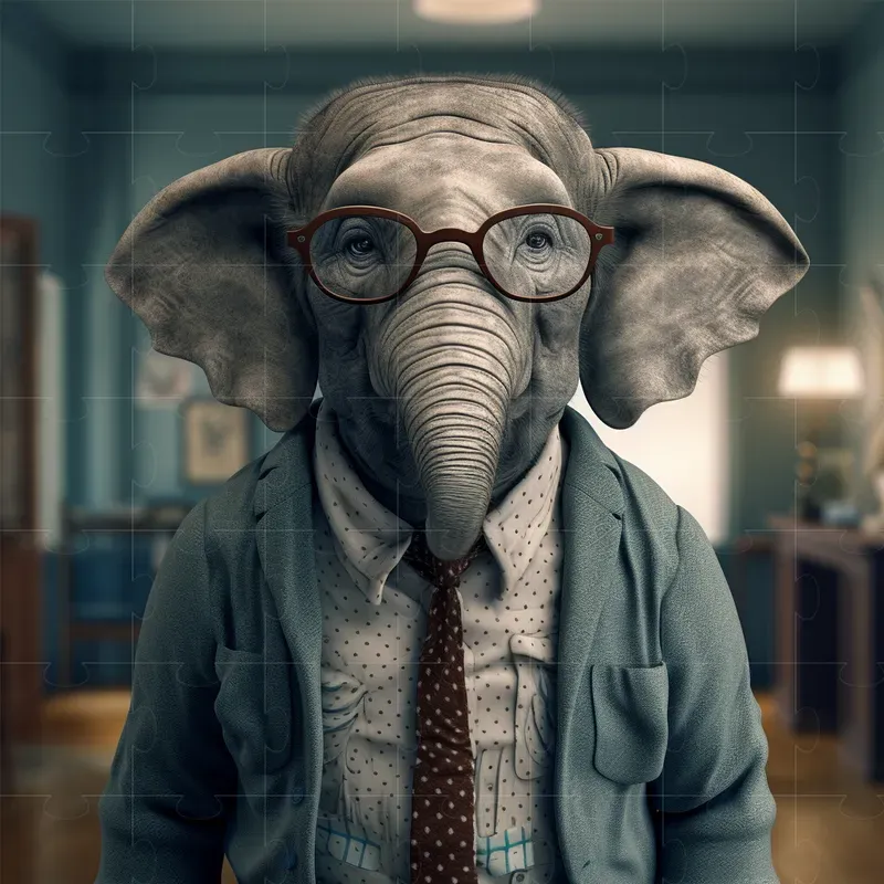 Realistic Animals Wearing Glasses