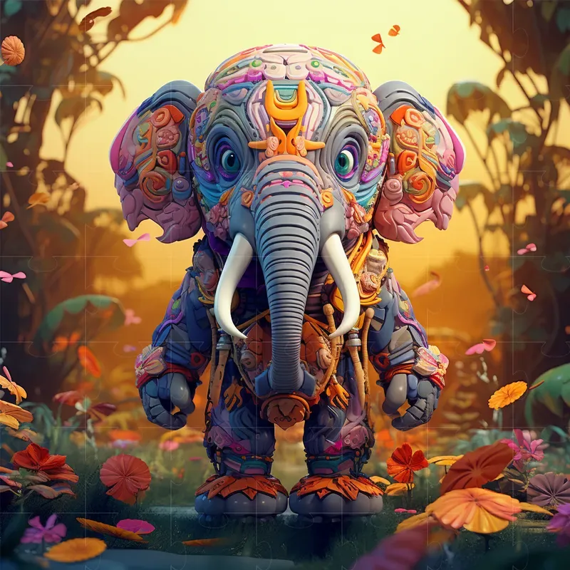 Vibrant Flair Style Cute Animals