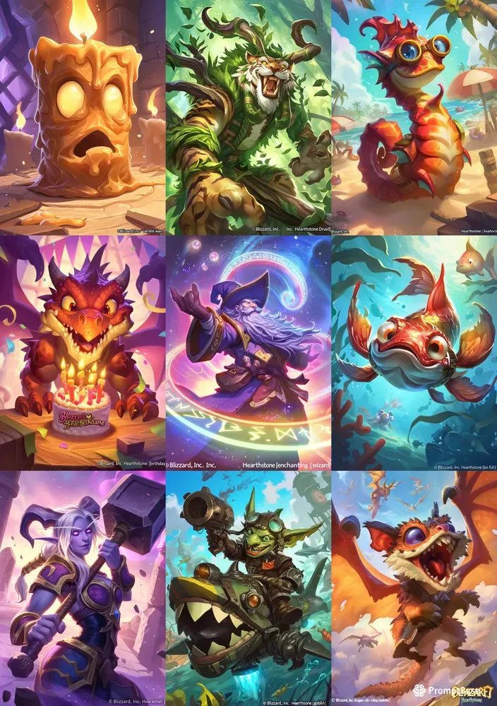 Hearthstone Illustrations From Card Games