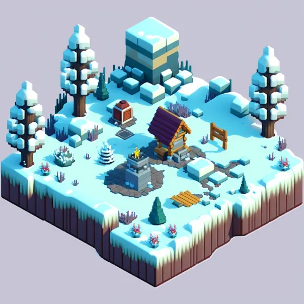 3D Pixel Art Landscapes