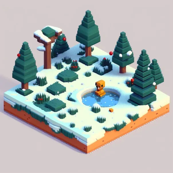 3D Pixel Art Landscapes
