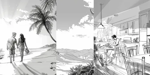 Dynamic Storyboards generated by midjourney