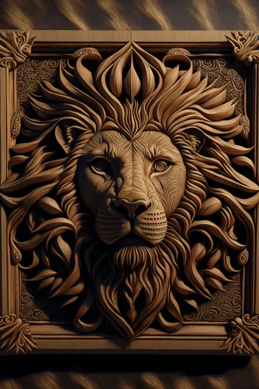 Wood Carving Mandala Art