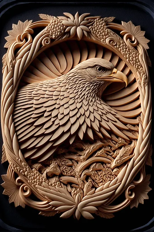Wood Carving Mandala Art