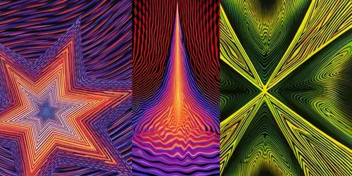 Tame Impala Inspired Optical Illusions generated by midjourney