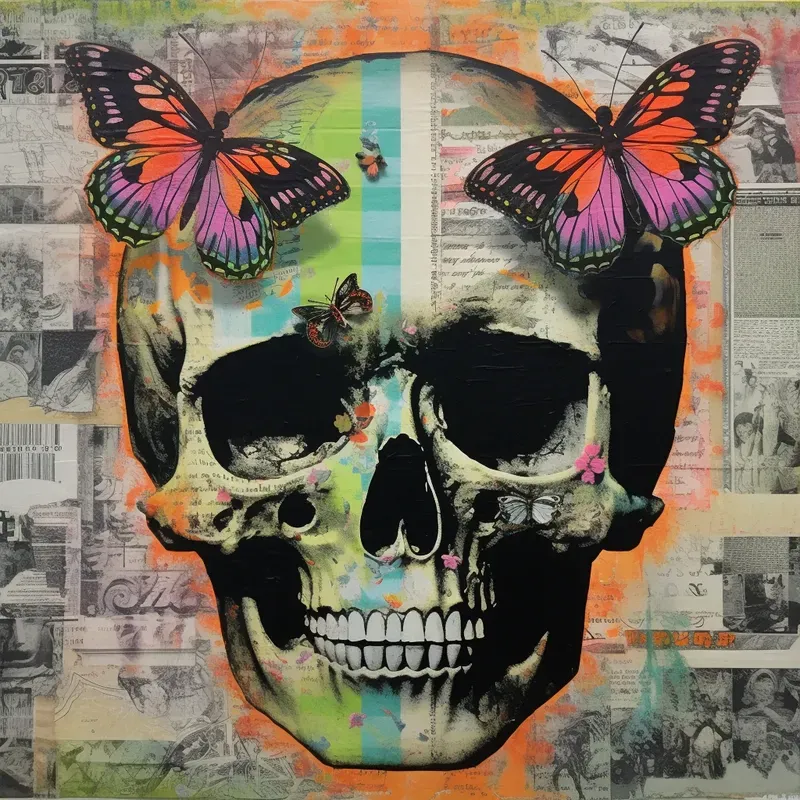 Manga Inspired Collage Art