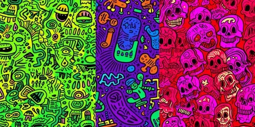 Lsd Trip Inspired Doodles generated by midjourney