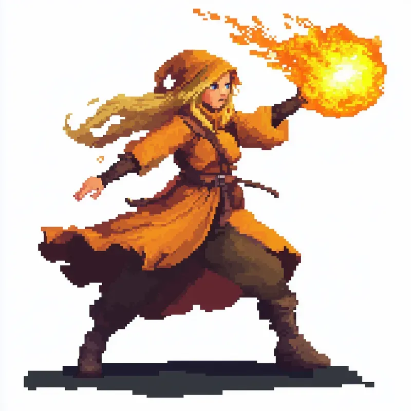 Retro Pixel Art Characters