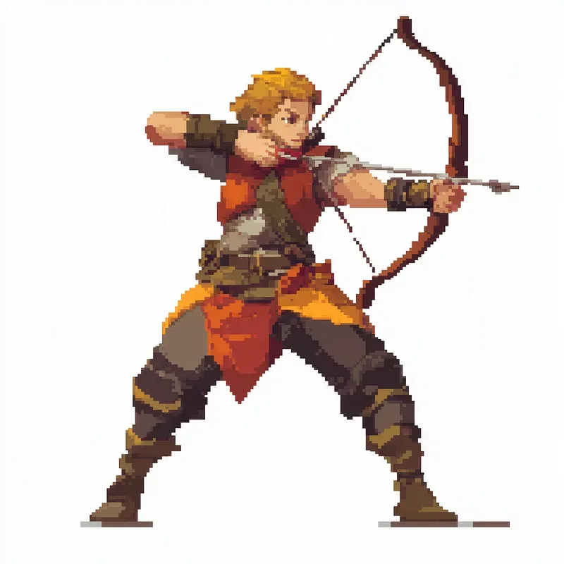 Retro Pixel Art Characters