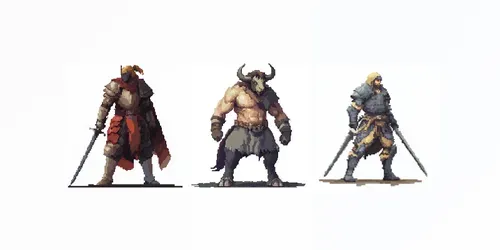 Retro Pixel Art Characters Ii generated by midjourney