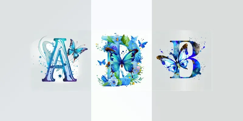 Butterfly Monograms generated by undefined