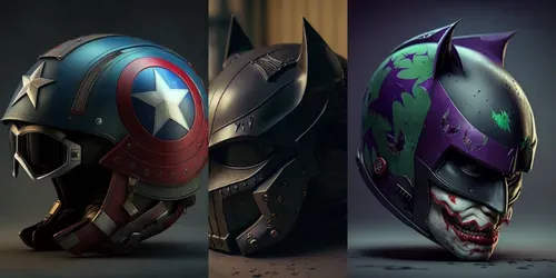 Pop Culture Motorcycle Helmets generated by midjourney