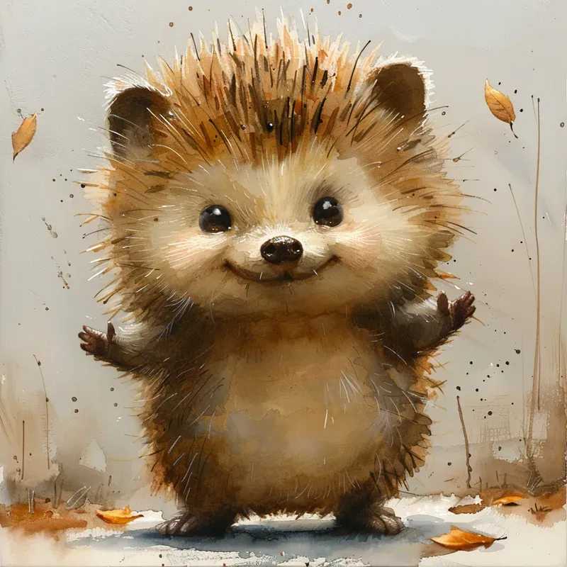 Whimsical Animals Watercolor Paintings