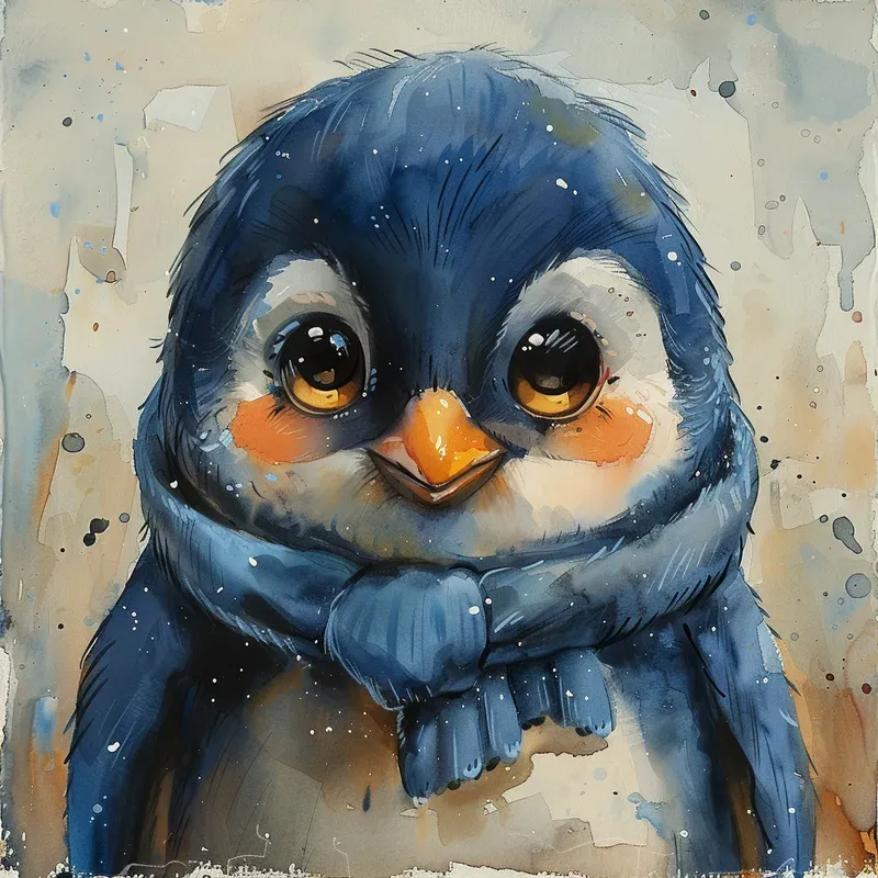 Whimsical Animals Watercolor Paintings