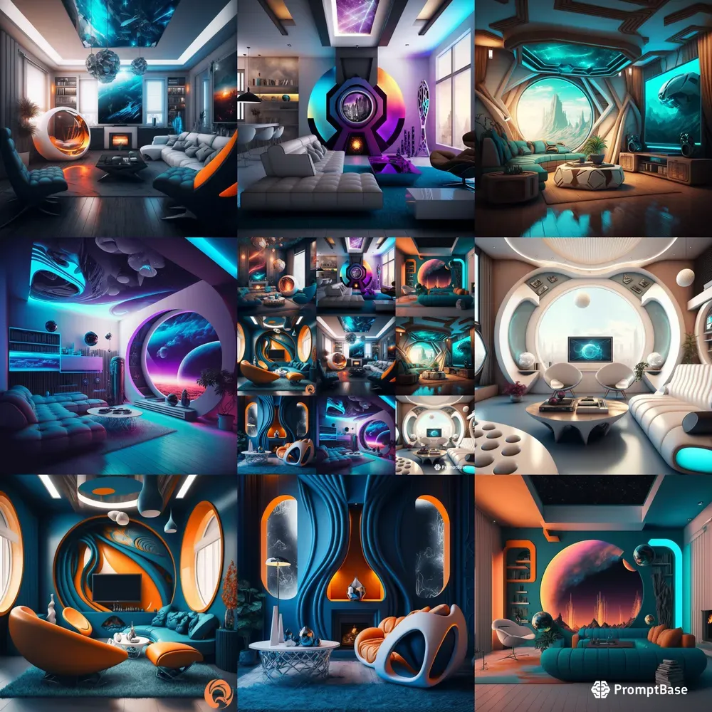 Futuristic Room Interiors Designs