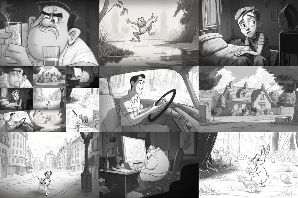 Caricature Storyboards