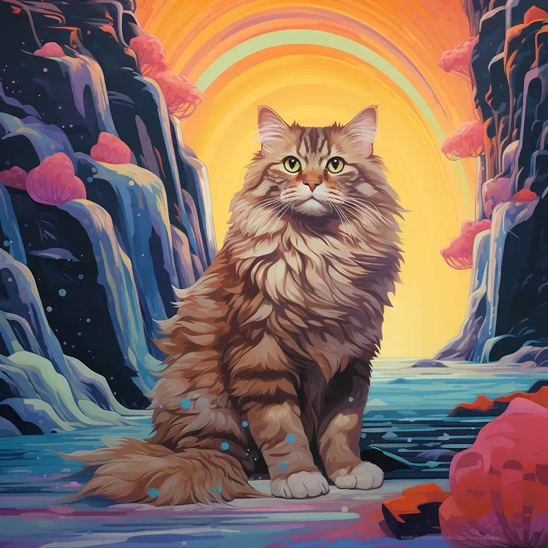 Popart Colourful Cats