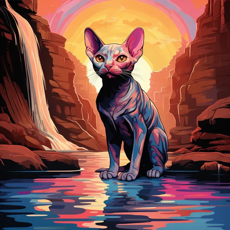 Popart Colourful Cats