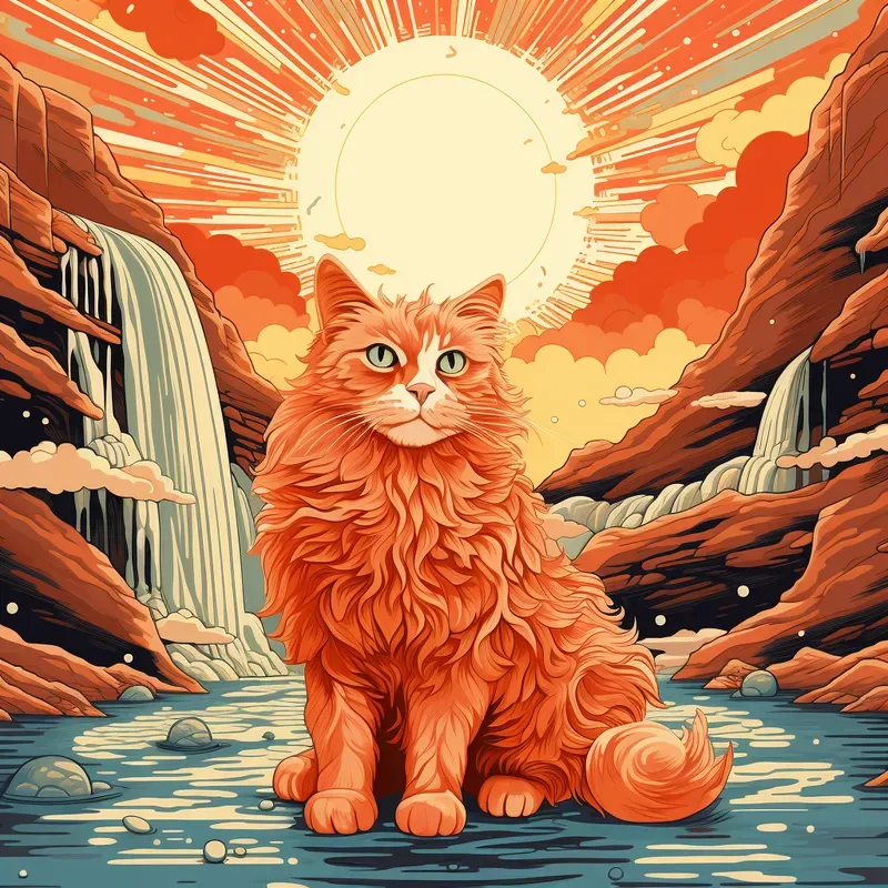 Popart Colourful Cats