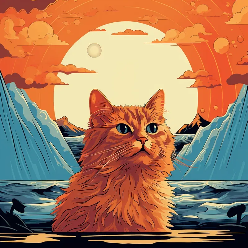 Popart Colourful Cats