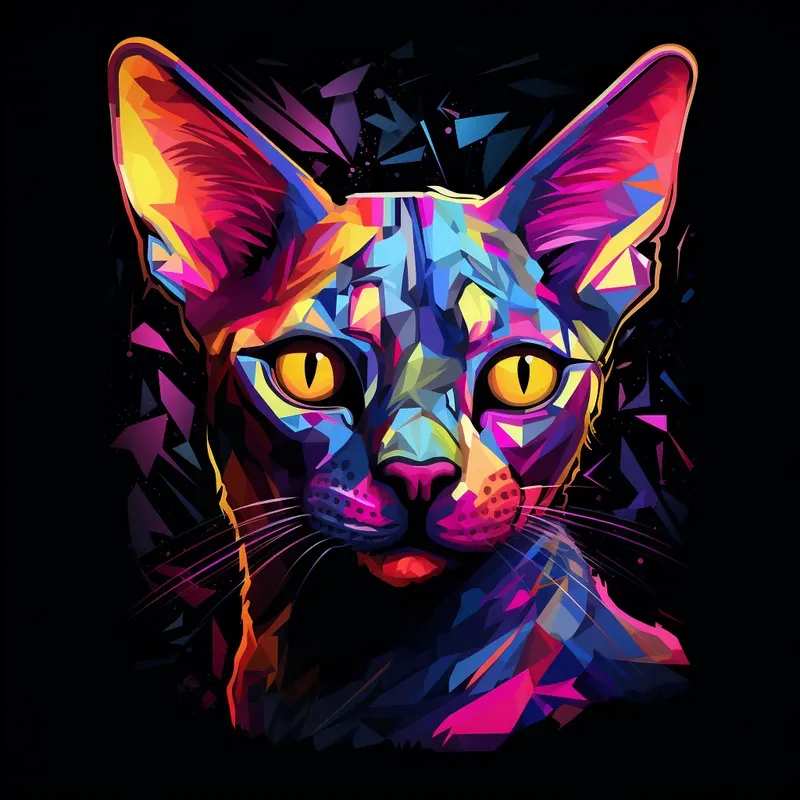 Prismatic Neon Portraits