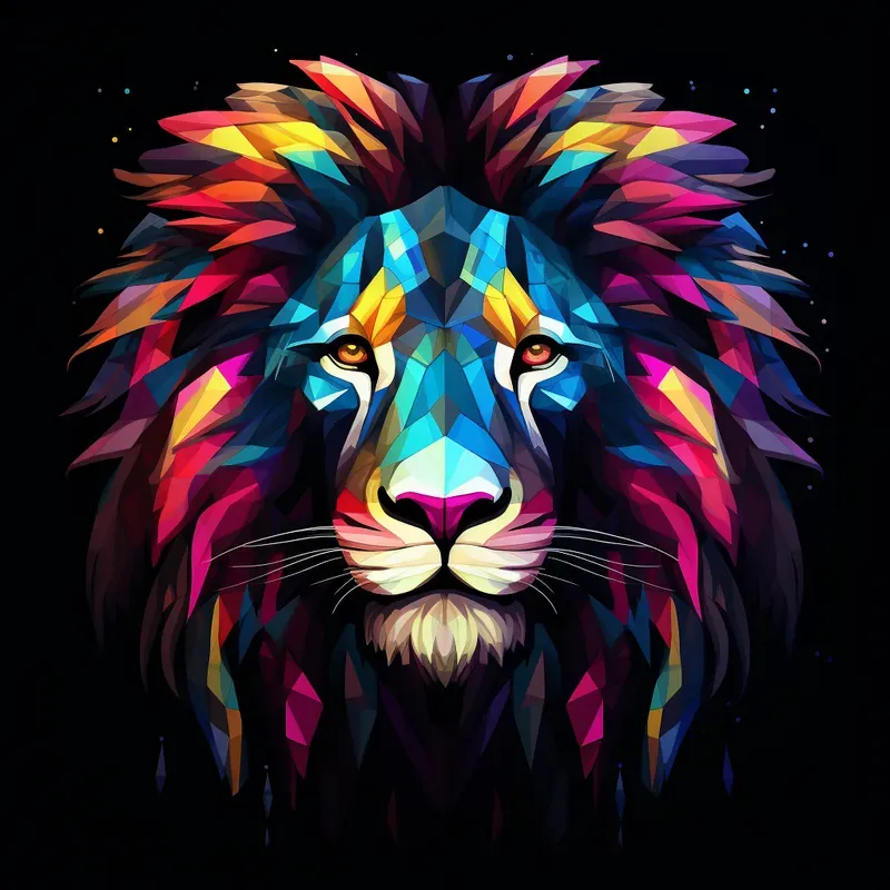 Prismatic Neon Portraits