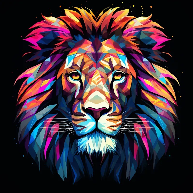 Prismatic Neon Portraits